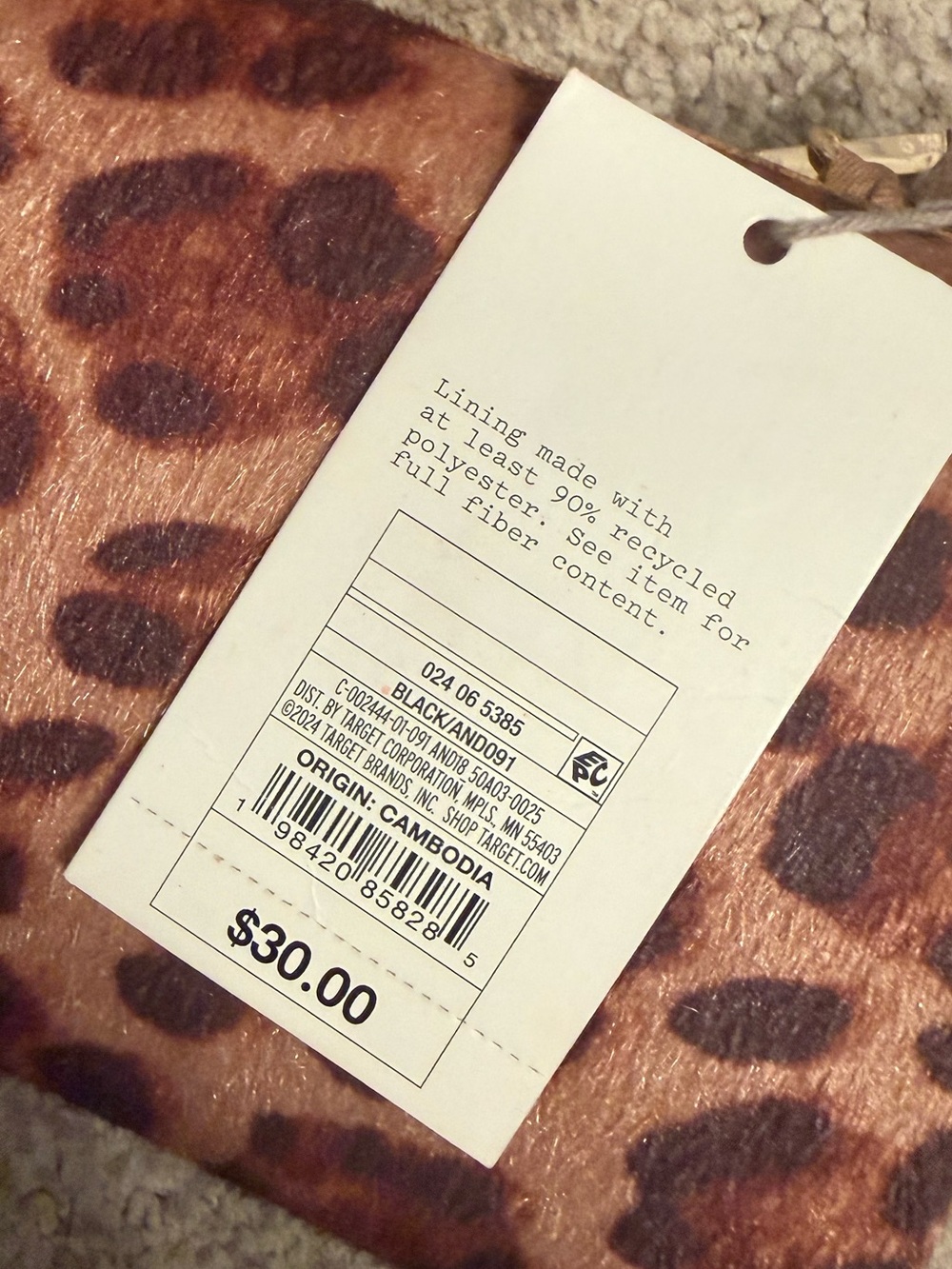 A New Day Leopard Minaudiere Clutch Crossbody Bag, NWT - Picture 7 of 9